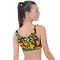 Colorful Rainbow Camouflage Pattern The Little Details Bikini Top View2