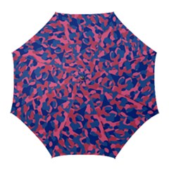 Blue and Pink Camouflage Pattern Golf Umbrellas