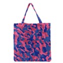 Blue and Pink Camouflage Pattern Grocery Tote Bag View2