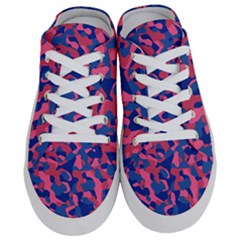 Blue and Pink Camouflage Pattern Half Slippers