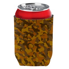 Brown And Orange Camouflage Can Holder by SpinnyChairDesigns