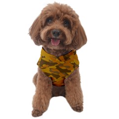 Brown And Orange Camouflage Dog Sweater by SpinnyChairDesigns