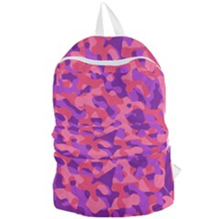 Pink And Purple Camouflage Foldable Lightweight Backpack by SpinnyChairDesigns