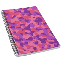 Pink And Purple Camouflage 5 5  X 8 5  Notebook by SpinnyChairDesigns