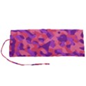 Pink and Purple Camouflage Roll Up Canvas Pencil Holder (S) View1