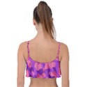 Pink and Purple Camouflage Frill Bikini Top View2