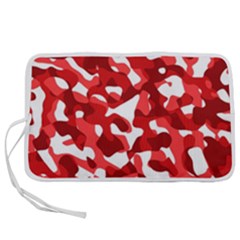 Red And White Camouflage Pattern Pen Storage Case (s)