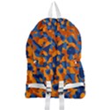 Blue and Orange Camouflage Pattern Foldable Lightweight Backpack View2