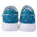 Blue Turquoise Teal Camouflage Pattern Women s Velcro Strap Shoes View4