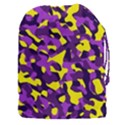 Purple and Yellow Camouflage Pattern Drawstring Pouch (3XL) View1