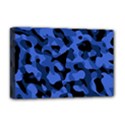 Black and Blue Camouflage Pattern Deluxe Canvas 18  x 12  (Stretched) View1