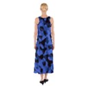 Black and Blue Camouflage Pattern Sleeveless Maxi Dress View2