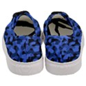 Black and Blue Camouflage Pattern Women s Classic Low Top Sneakers View4