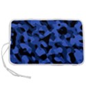 Black and Blue Camouflage Pattern Pen Storage Case (L) View1