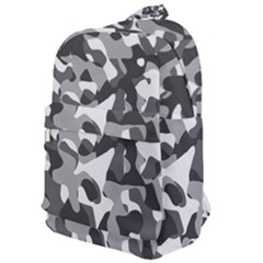 Grey And White Camouflage Pattern Classic Backpack by SpinnyChairDesigns