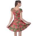 Pink and Green Camouflage Pattern Cap Sleeve Dress View2