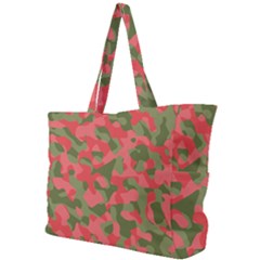 Pink And Green Camouflage Pattern Simple Shoulder Bag by SpinnyChairDesigns