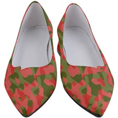 Pink And Green Camouflage Pattern Women s Block Heels  by SpinnyChairDesigns