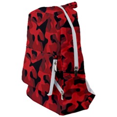 Red And Black Camouflage Pattern Travelers  Backpack