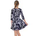 Grey and Black Camouflage Pattern Smock Dress View2