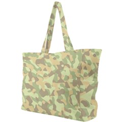 Light Green Brown Yellow Camouflage Pattern Simple Shoulder Bag by SpinnyChairDesigns