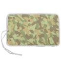 Light Green Brown Yellow Camouflage Pattern Pen Storage Case (L) View1