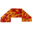 Red and Orange Camouflage Pattern Long Sheer Chiffon Scarf  View2