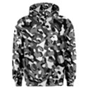 Black and White Camouflage Pattern Men s Overhead Hoodie View1