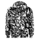 Black and White Camouflage Pattern Men s Overhead Hoodie View2