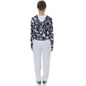 Black and White Camouflage Pattern Women s Slouchy Sweat View2