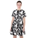 Black and White Camouflage Pattern Sailor Dress View1