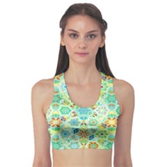 Bright Mosaic Sports Bra by ibelieveimages