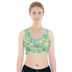 Bright Mosaic Sports Bra With Pocket by ibelieveimages