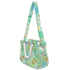 Bright Mosaic Rope Handles Shoulder Strap Bag by ibelieveimages