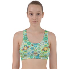 Bright Mosaic Back Weave Sports Bra by ibelieveimages