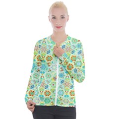 Bright Mosaic Casual Zip Up Jacket by ibelieveimages