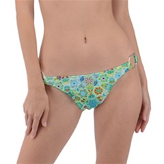 Bright Mosaic Ring Detail Bikini Bottom