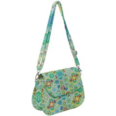 Bright Mosaic Saddle Handbag by ibelieveimages