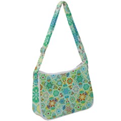 Bright Mosaic Zip Up Shoulder Bag by ibelieveimages