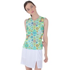 Bright Mosaic Women s Sleeveless Sports Top by ibelieveimages