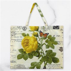 Yellow Roses Zipper Large Tote Bag by ibelieveimages