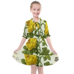 Yellow Roses Kids  All Frills Chiffon Dress