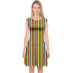 Bright Serape Capsleeve Midi Dress by ibelieveimages