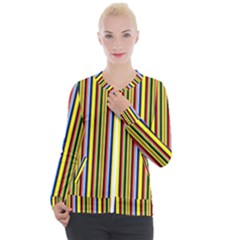 Bright Serape Casual Zip Up Jacket by ibelieveimages