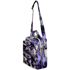 Purple Yellow Marble Crossbody Day Bag