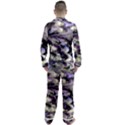 Purple Yellow Marble Men s Long Sleeve Satin Pyjamas Set View2