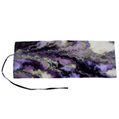 Purple Yellow Marble Roll Up Canvas Pencil Holder (s) by ibelieveimages