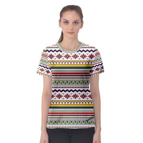 Bright Tribal Women s Sport Mesh Tee by ibelieveimages