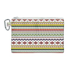 Bright Tribal Canvas Cosmetic Bag (large)