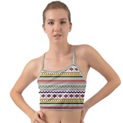 Bright Tribal Mini Tank Bikini Top by ibelieveimages